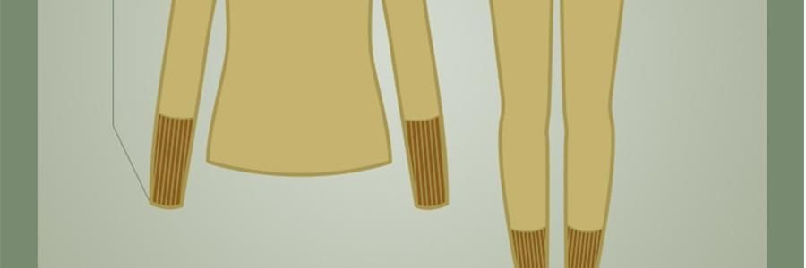 BENEUNDER蕉下 女士中暖肌底內衣套裝 滑雪服內膽 霧卡其 S