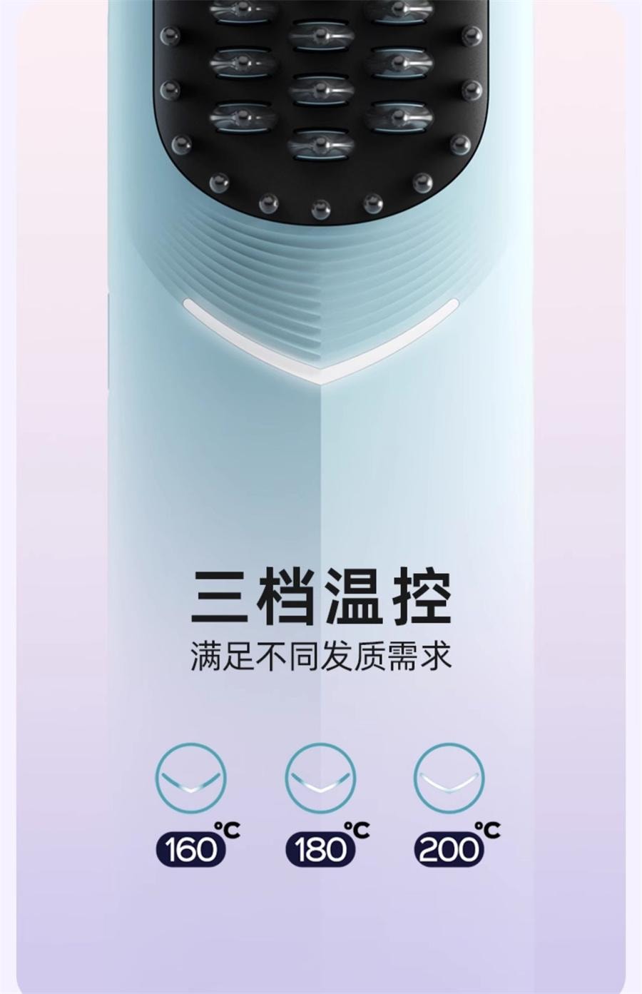 ワイヤレス充電マイナスイオン縮毛矯正コーム 中国直送】Lina ワイヤレス縮毛矯正コーム マイナスイオン充電