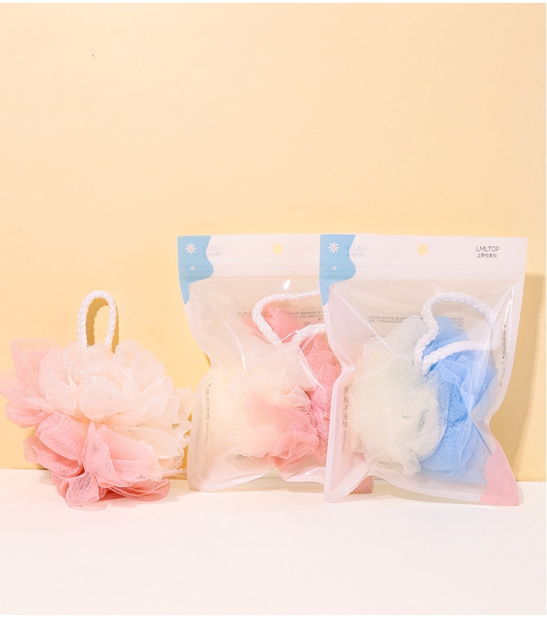 【中国直邮】 上野拉美拉 去角质易起泡多用途细腻花球 沐浴花球起泡网 买一送一(随机色)