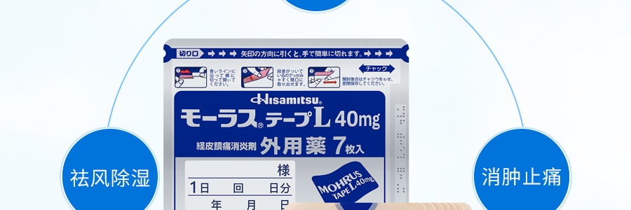 日本HISAMITSU久光製藥 腰腿關節鎮痛貼膏藥藥膏 7枚入