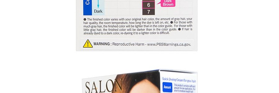 日本DARIYA SALON DE PRO 白髮專用染髮劑 #6深棕色 80g