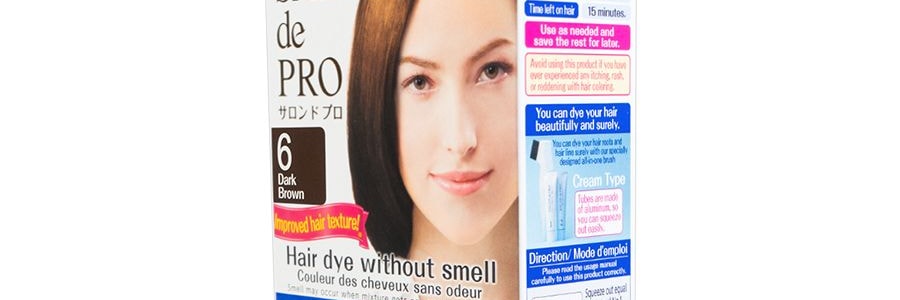 日本DARIYA SALON DE PRO 白髮專用染髮劑 #6深棕色 80g