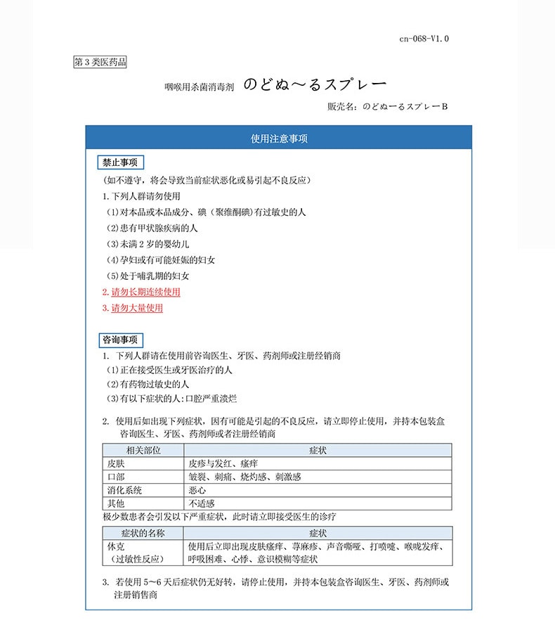 日本KOBAYASHI小林製藥 喉嚨喉嚨疼痛 發炎 清涼感殺菌消腫噴霧15ml