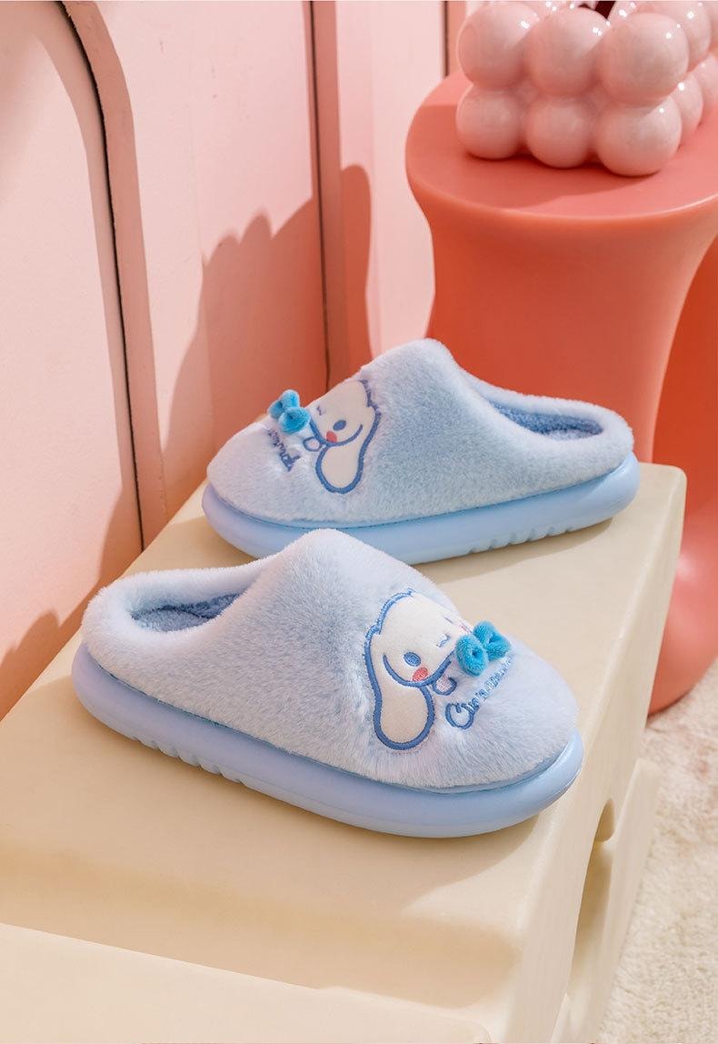 【中國直郵】 FOXTAIL 三麗鷗秋冬棉拖 室內 家居 秋冬 親子 女拖鞋 防滑耐磨 透氣-大耳狗 28-29碼 1雙