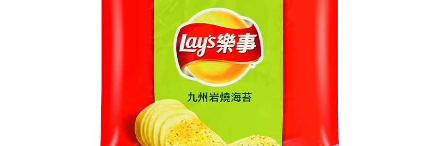 台灣版LAY'S樂事 洋芋片 九州岩燒海苔口味洋芋片 34g
