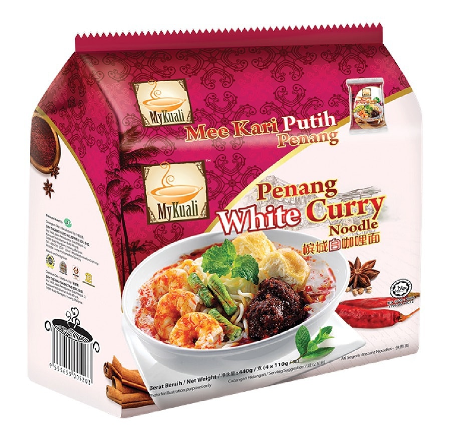 Penang Mykuali White Curry Noodle 4pcs