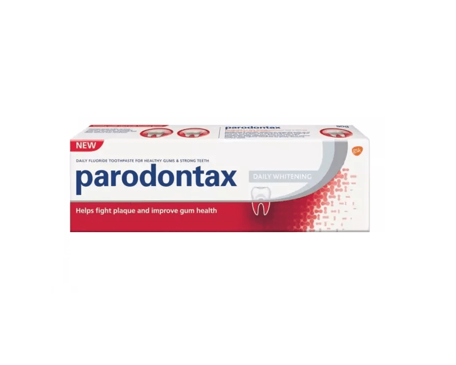 【马来西亚直邮】德国 PARODONTAX 健康牙龈和强健牙齿的日常含氟牙膏 - 日常美白 90g