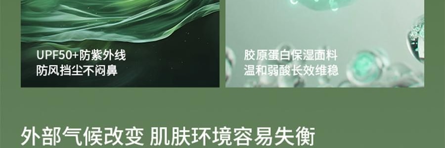 BENEUNDER蕉下 護頸款舒感特護口罩 秋冬水光口罩 深黛灰 F(均碼)