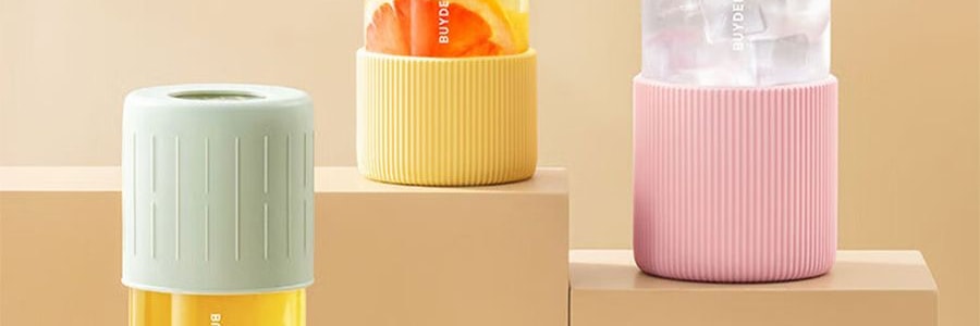 BUYDEEM北鼎 泡茶随手杯 茶水分离泡茶杯子玻璃杯水杯CD1008 猪猪粉 630ml