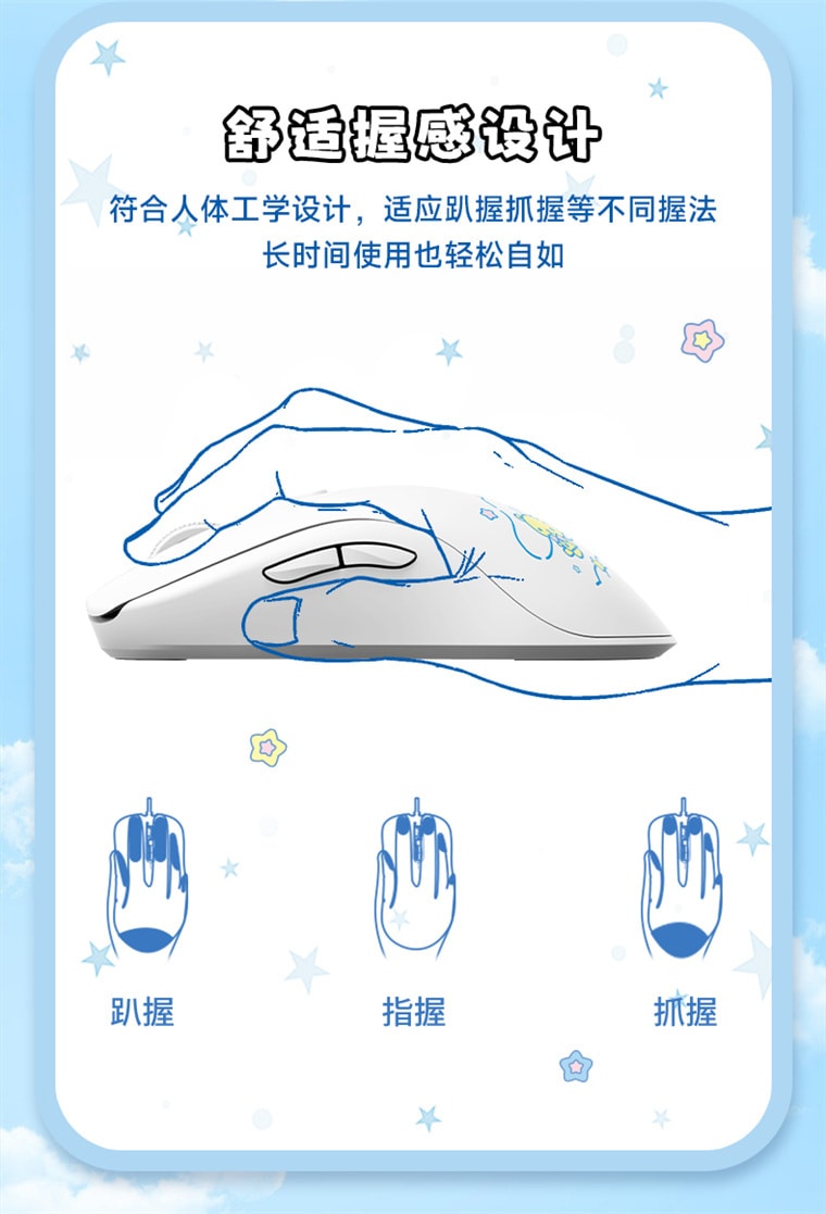 【中国直邮】 艾酷 AKKO 玉桂狗联名机械键盘+鼠标组合 三模MOA键帽/RGB108键/可爱卡通/耐磨耐用 1个*|预计到达时间3-4周