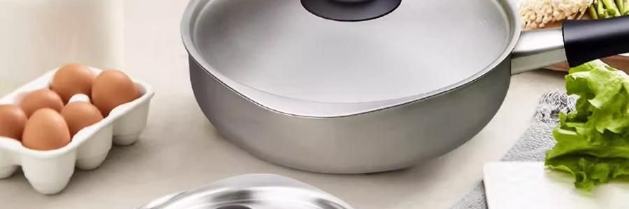 日本SORI YANAGI柳宗理 不鏽鋼鋁製三層單手平底鍋 22cm