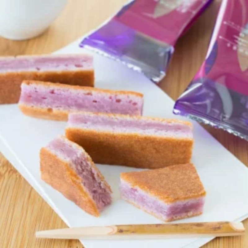 【日本直郵】日本博多特產 期限限定 紫音 紫薯鮮奶夾心餅乾 5枚