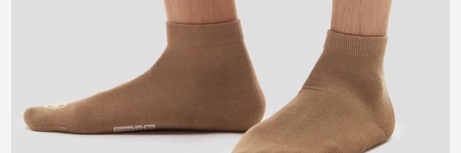 BANANAIN蕉内 301S短筒袜男士运动短袜 无骨棉袜防滑防臭纯色袜子 5双装 均码