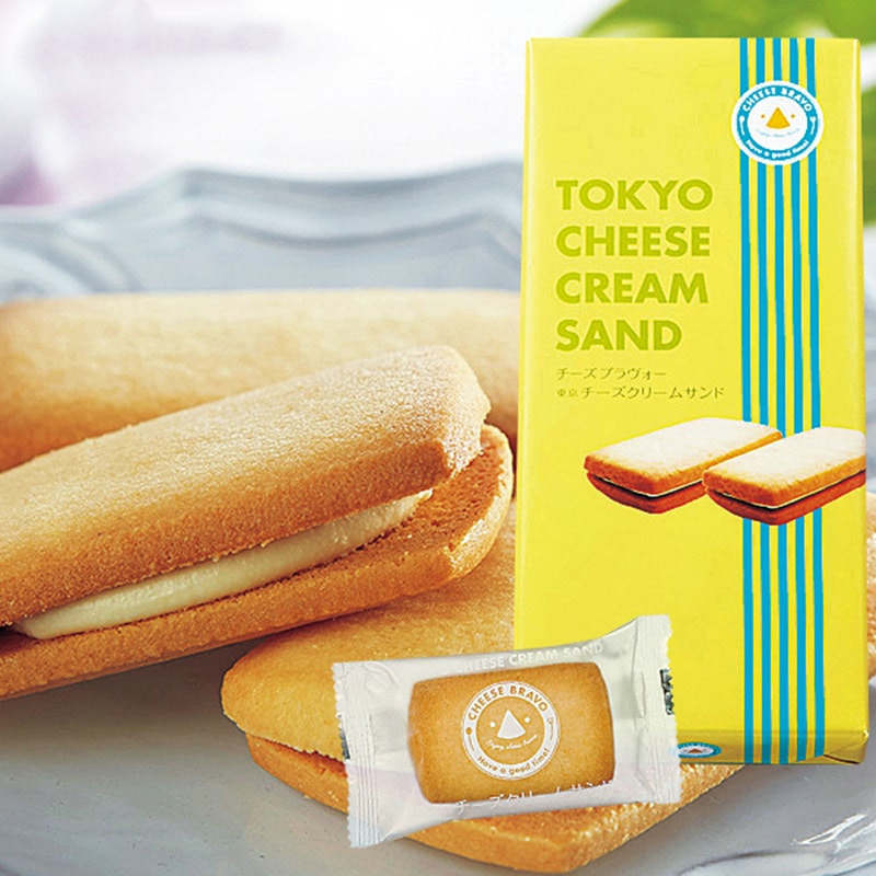 【日本直邮】DHL直邮3-5天到 日本BUONO 鲜奶芝士三明治饼干 5枚装