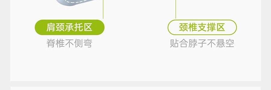 7C七西 蝶枕Air枕头护颈椎助睡眠 送礼推荐 人体工学枕头 樱花粉 600×400×110/90mm
