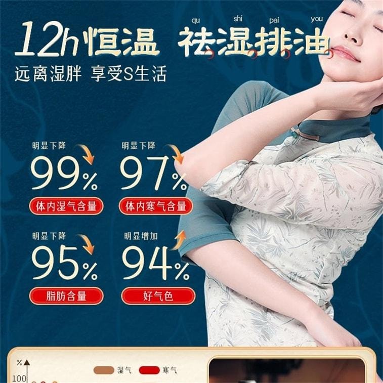 【中國直郵】 寶芝林 砭貼 祛濕貼 砭石療法 祛濕排毒 穴位貼排毒體內去濕氣重 10貼/盒