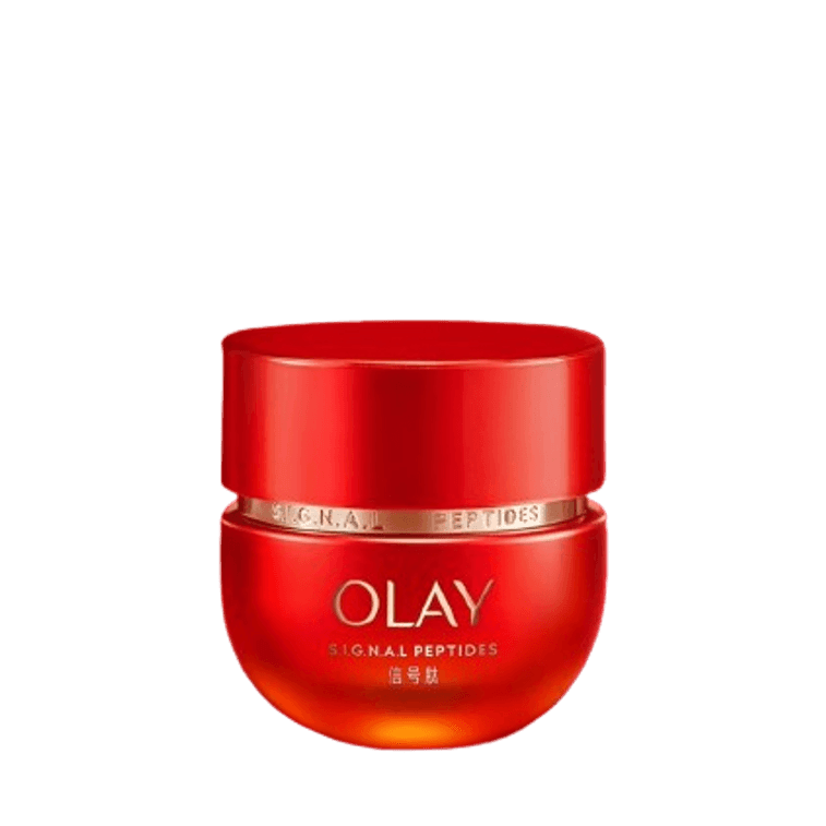 【中国直邮】美国 OLAY 玉兰油超红瓶面霜胜肽修护抗老乳液抗皱紧致滋润信号霜 50g/只