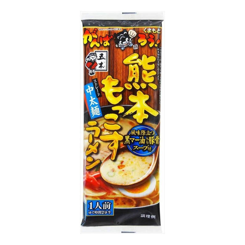 【日本直邮】ITSUKI五木食品 熊本黑麻油猪骨拉面一人份 123g