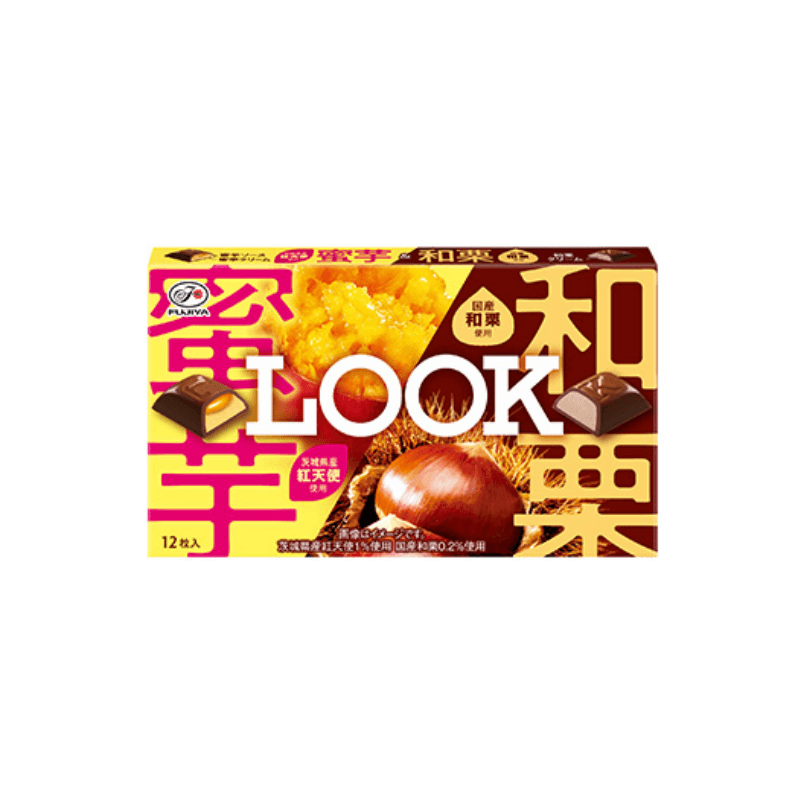 日本 FUJIYA 不二家 期间限定 蜜芋x栗子 两种口味巧克力 12粒装