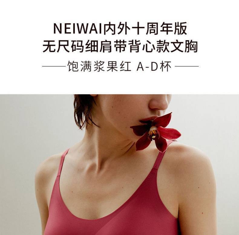 中國直效郵件 NEIWAI內外 經典款雲朵無尺寸內衣吊帶/背心式胸罩無鋼圈 均碼 適合A-D杯