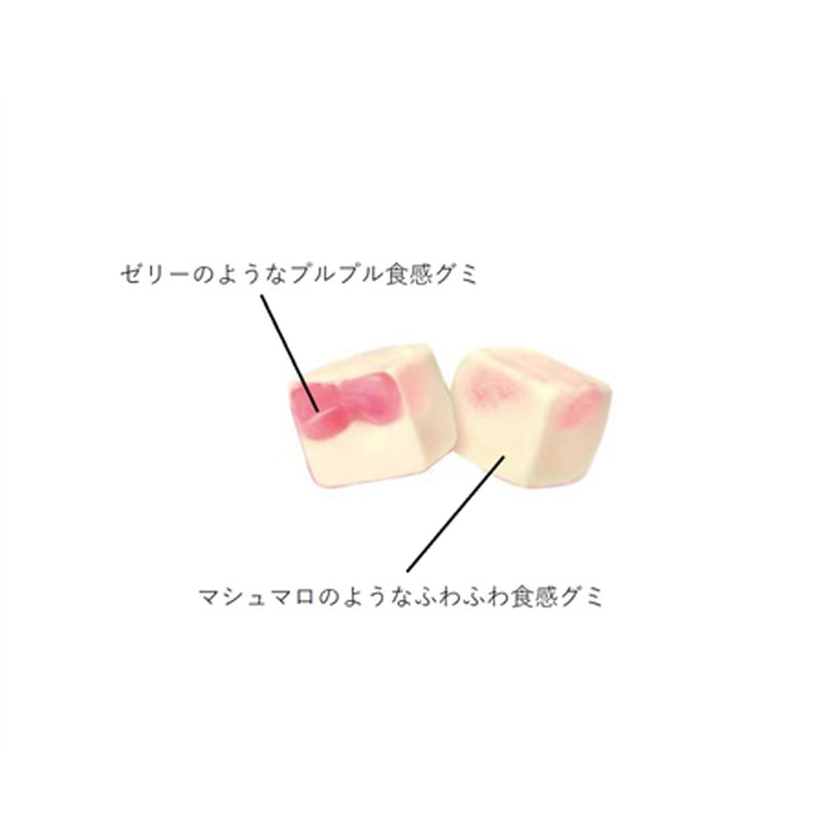 【日本直邮】日本KABAYA 期间限定 KABAYA  白桃 日本国产果汁夹心软糖 58g