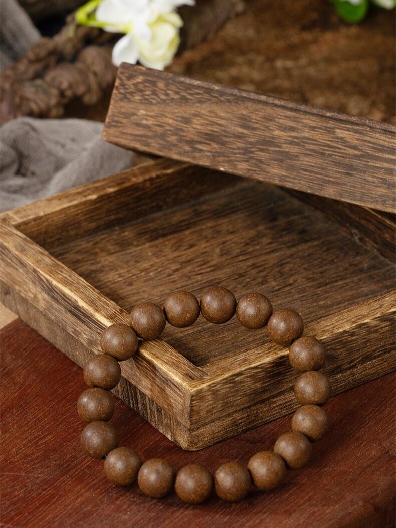 【静心安神】古法五行纯手工中药合香珠手串 13mm [凝脂香凝神醒脑助眠] 天然能量首饰 男女同款手串