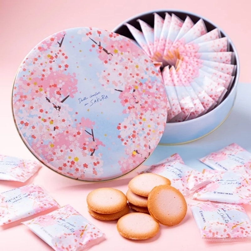【日本直邮】日本 YOKU MOKU 春季限定 樱花夹心饼干 24pc
