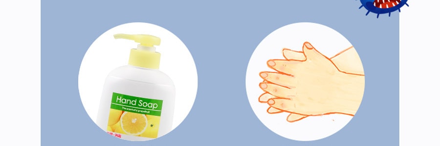 日本第一石鹸 药用杀菌消毒洗手液 配合保湿成分 西柚香 250ml【勤洗双手】