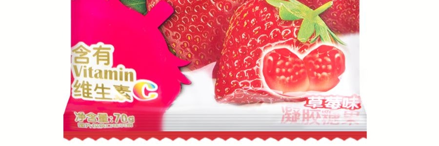 台灣旺旺 旺仔QQ糖 混合膠型凝膠糖果 草莓口味 70g