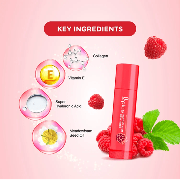 Lip Ice Raspberry Red Tinted Lip Balm 3.5g