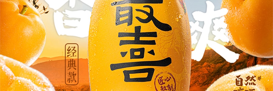 【超值6瓶】元氣森林 最喜杏皮茶 杏皮水果汁飲料 310ml*6【西北風味】