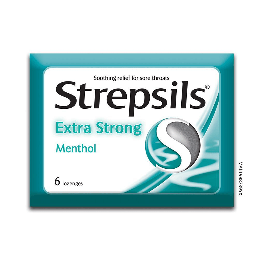 【马来西亚直邮】英国 RB STREPSILS使立消 特強舒爽喉糖 6粒入