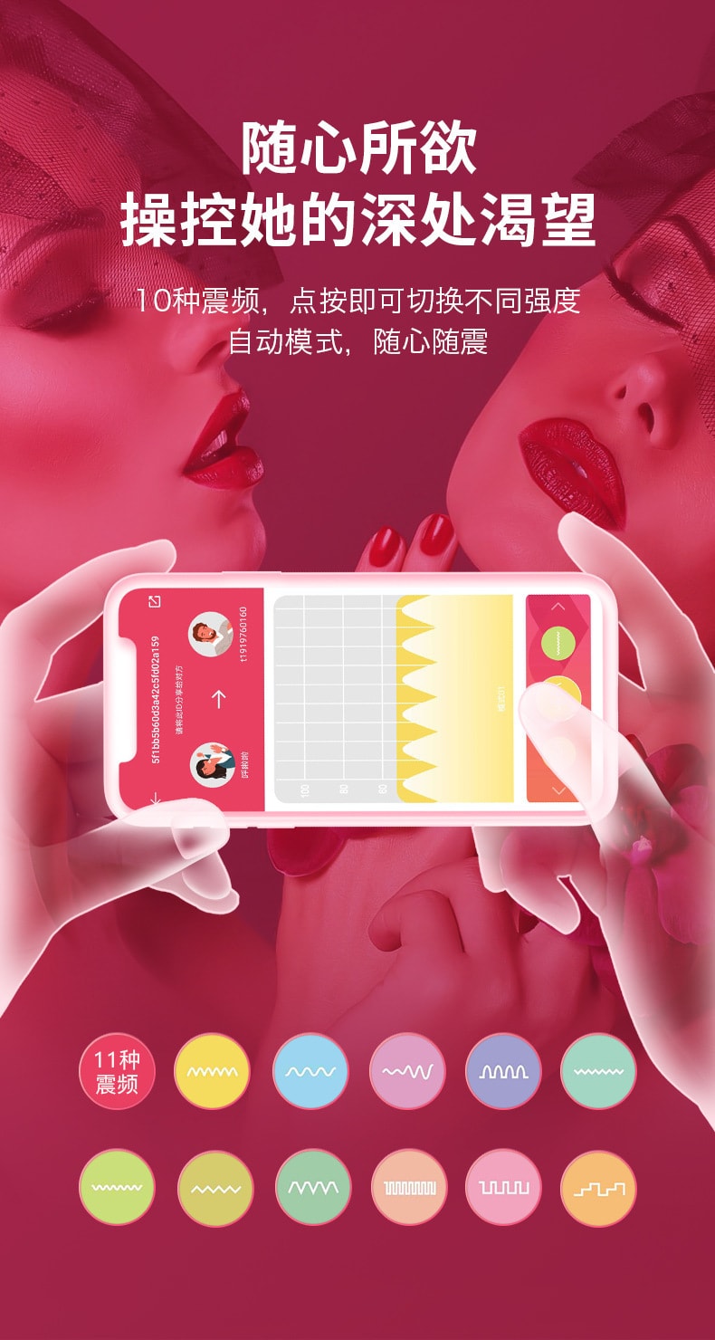 【中國直郵】司沃康SVAKOM 新品 穿戴蝴蝶APP遠程遙控跳蛋 情趣成人用品 紅色款