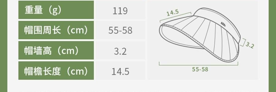 BENEUNDER蕉下 女士百褶贝壳黑胶防晒帽子 夏季遮阳帽 防晒防紫外线 象牙米55-58cm