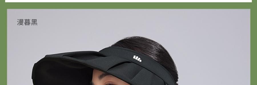 BENEUNDER蕉下 女士百褶贝壳黑胶防晒帽子 夏季遮阳帽 防晒防紫外线 象牙米55-58cm