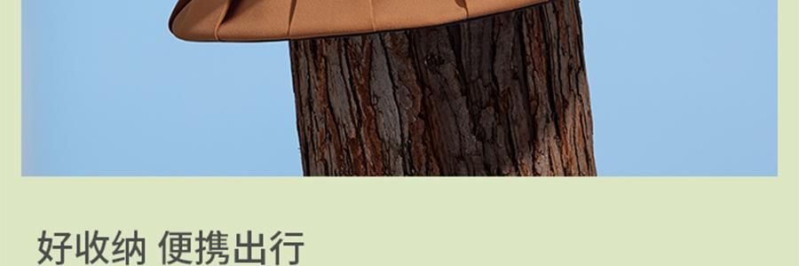 BENEUNDER蕉下 女士百褶贝壳黑胶防晒帽子 夏季遮阳帽 防晒防紫外线 象牙米55-58cm