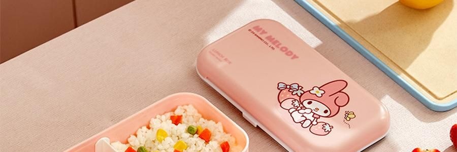 川島屋 melody雙層便當盒 便攜餐盒 18.8*10*11cm 【三麗鷗聯名】