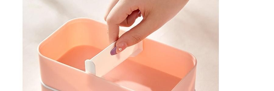 川島屋 melody雙層便當盒 便攜餐盒 18.8*10*11cm 【三麗鷗聯名】