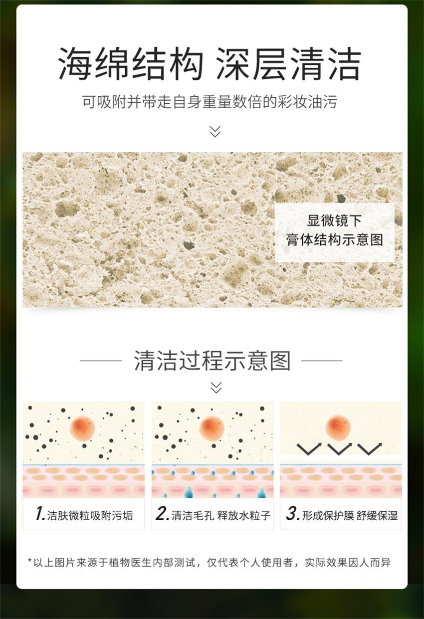 【中國直郵】 植物醫生 滇青瓜水漾柔潤清潔霜 舒緩保濕卸妝膏深層清潔二合一 90g/瓶(舒緩乾燥肌)