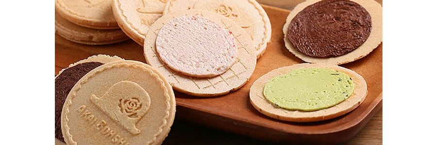 Kukkia Whipped Chocolate Sandwich Cookies - 4 Flavors, 10 Piece