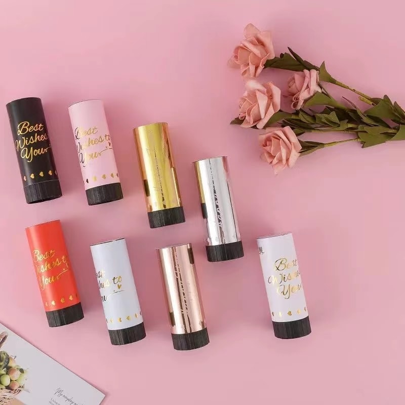 【中國直郵】FOXTAIL 婚禮手推小禮砲 生日派對噴花筒氛圍手持 六個裝-金色 1件|*預計到達時間3-4週