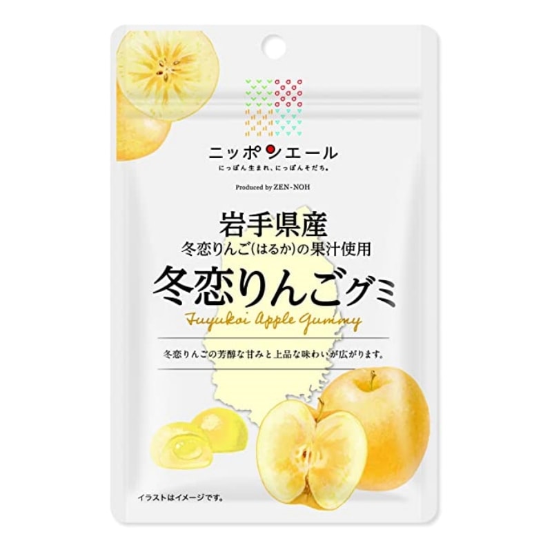 【日本直邮】日本全国农协 各地巡回 纯天然果酱 岩手县产奶油苹果果汁软糖 40g