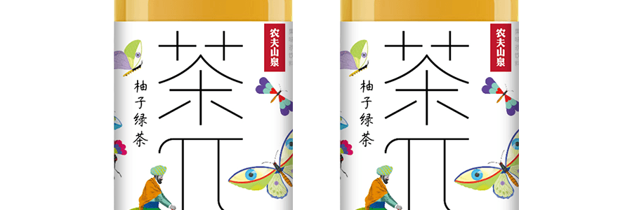 農夫山泉 茶π 水果茶飲料 柚子綠茶 500ml 不同包裝隨機發