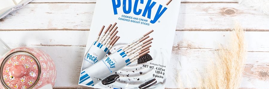 GLICO格力高 Pocky百奇 奧利奧奶油塗層餅乾棒 家庭裝 9包入