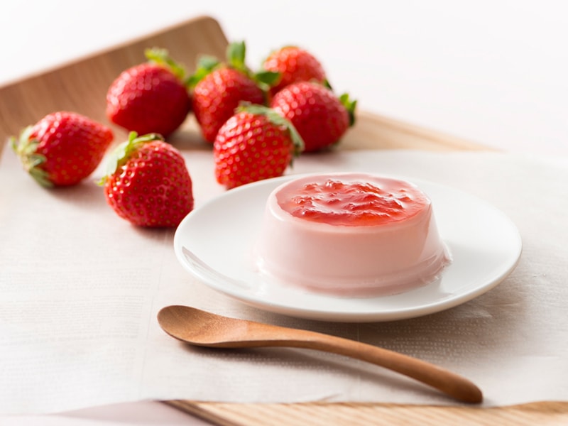 【日本直邮】日本神户特产 神户布丁  鲜奶草莓布丁 4枚装