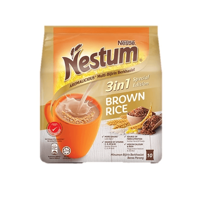 【马来西亚直邮】 日本 NESTLE 马来西亚  NESTUM 三合一糙米即冲燕麦片 10x27g