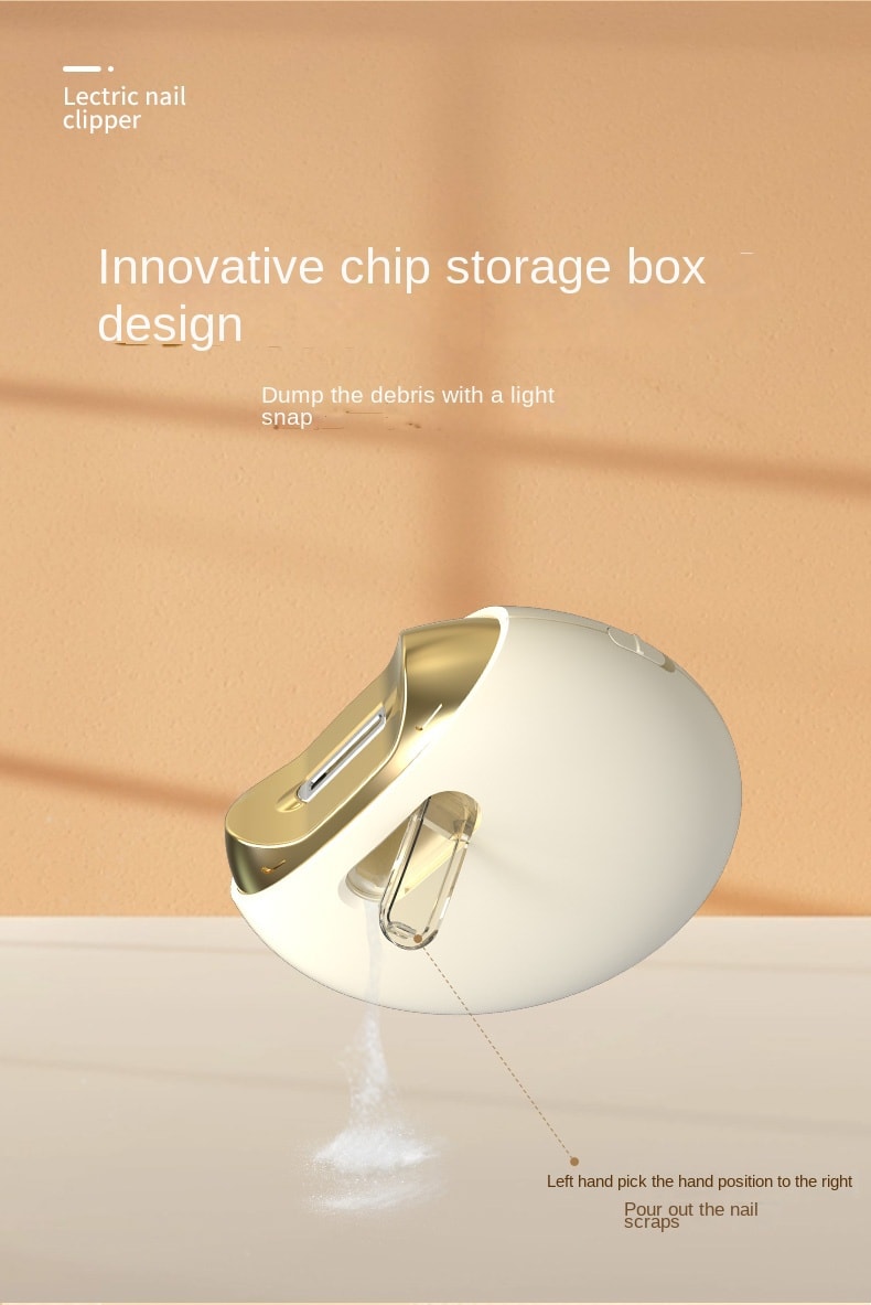 【輪滑世界冠軍郭丹代言品牌】 中國 和正HEZHENG 電動指甲剪 白 1件