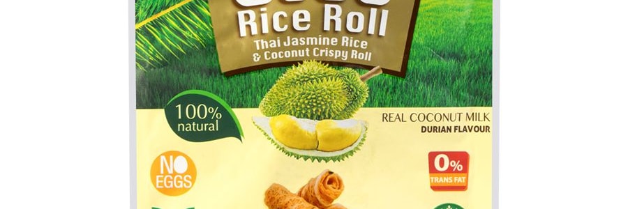 泰國COCO 正宗椰子捲 榴槤風味 100g