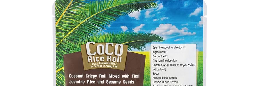 泰國COCO 正宗椰子捲 榴槤風味 100g