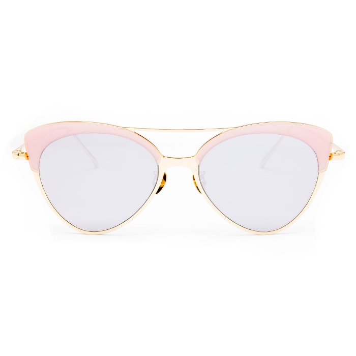 SUNGLASSES / CHARMS201 / PINK GOLD+PINK MIRROR LENS